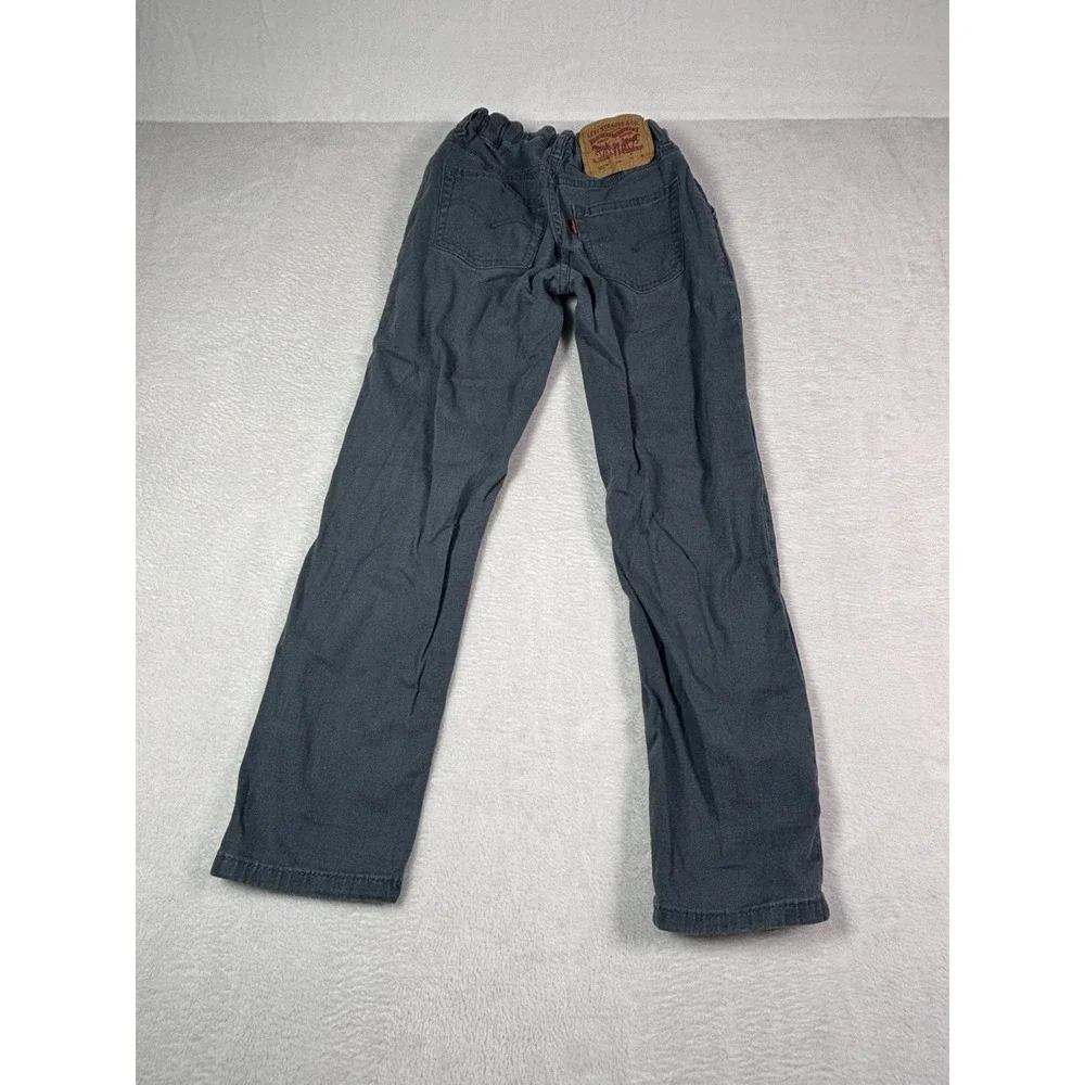 Levi Strauss & Co. Boys Grey 511 Slim Fit 5 Pocket Stretch Denim Jeans 10 Reg